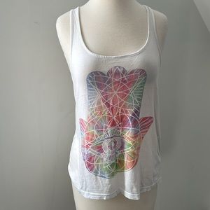 iAmVibes • Kaleidoscope Hamsa Hand Tank Top • Yoga Tank • Size Small